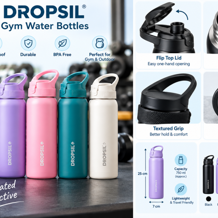 DROPSIL Gym Bottles Feature Showcase