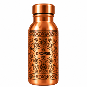 DROPSIL Printed Copper Water Bottle
