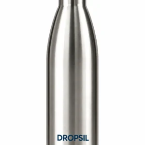 DROPSIL Stainless Steel Water Bottle | Premium Silver